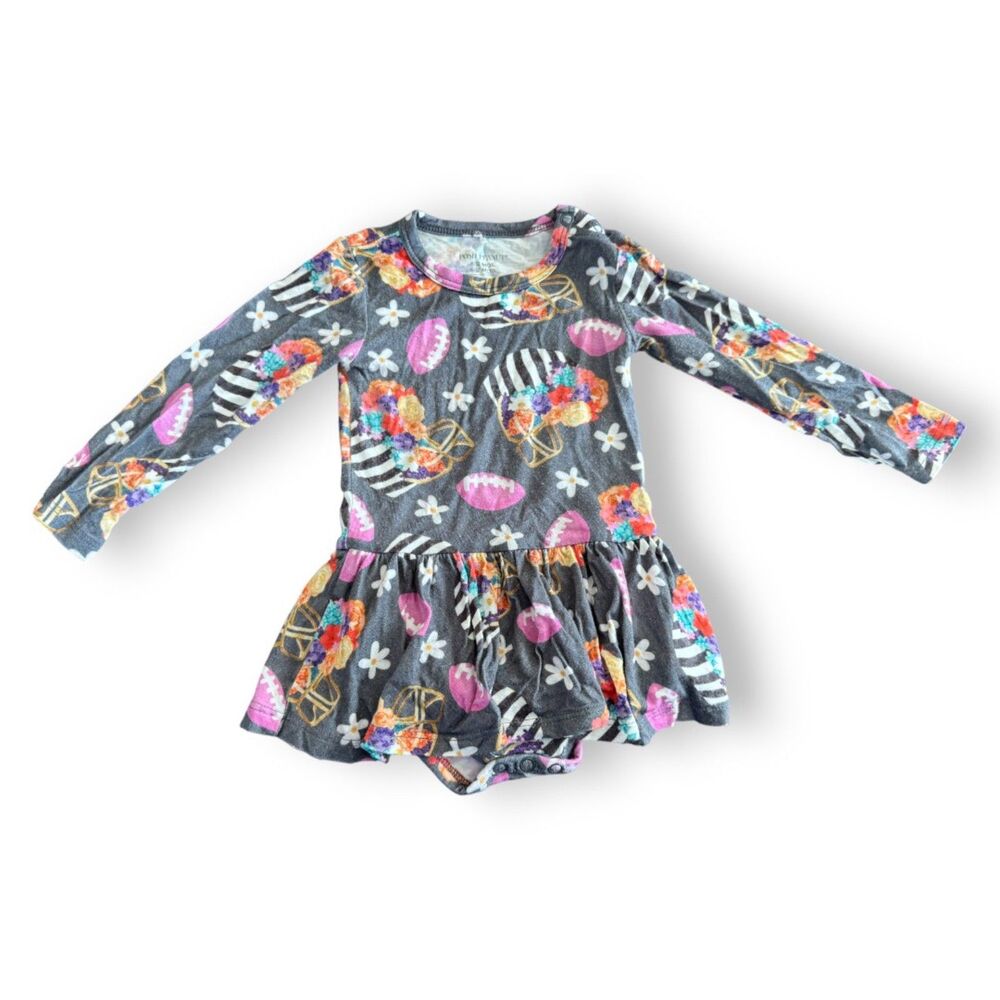 Posh Peanut Football Dress with Bodysuit 6-12 Months